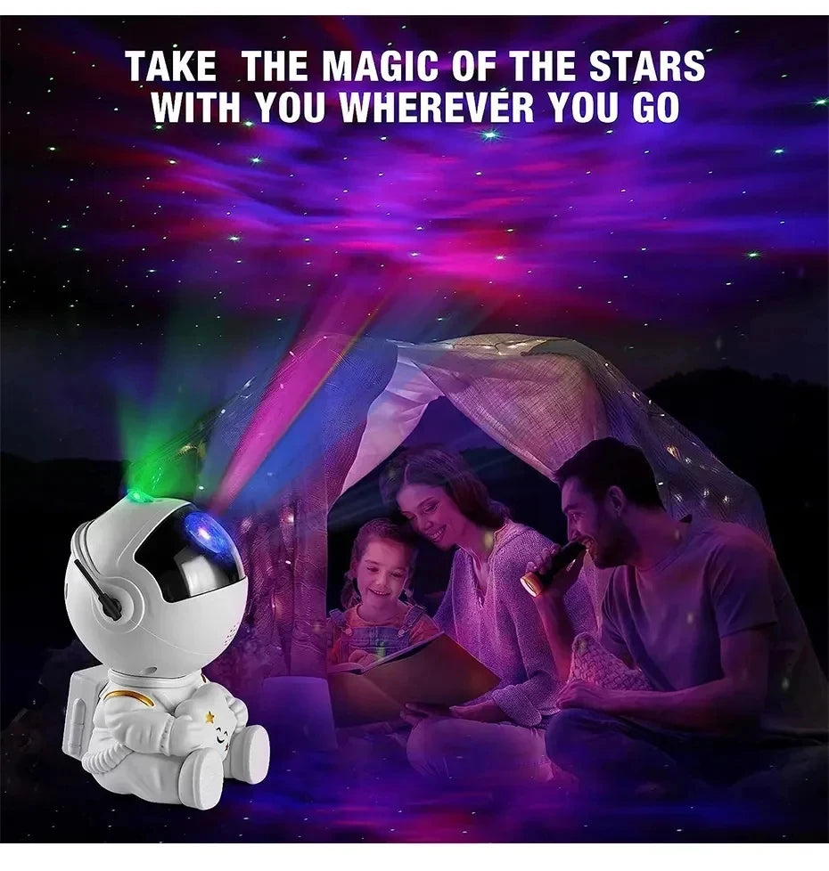 Galaxy Star Projector LED Night Light Starry Sky Astronaut Porjectors Lamp For Decoration Bedroom Home Decorative Children Gifts