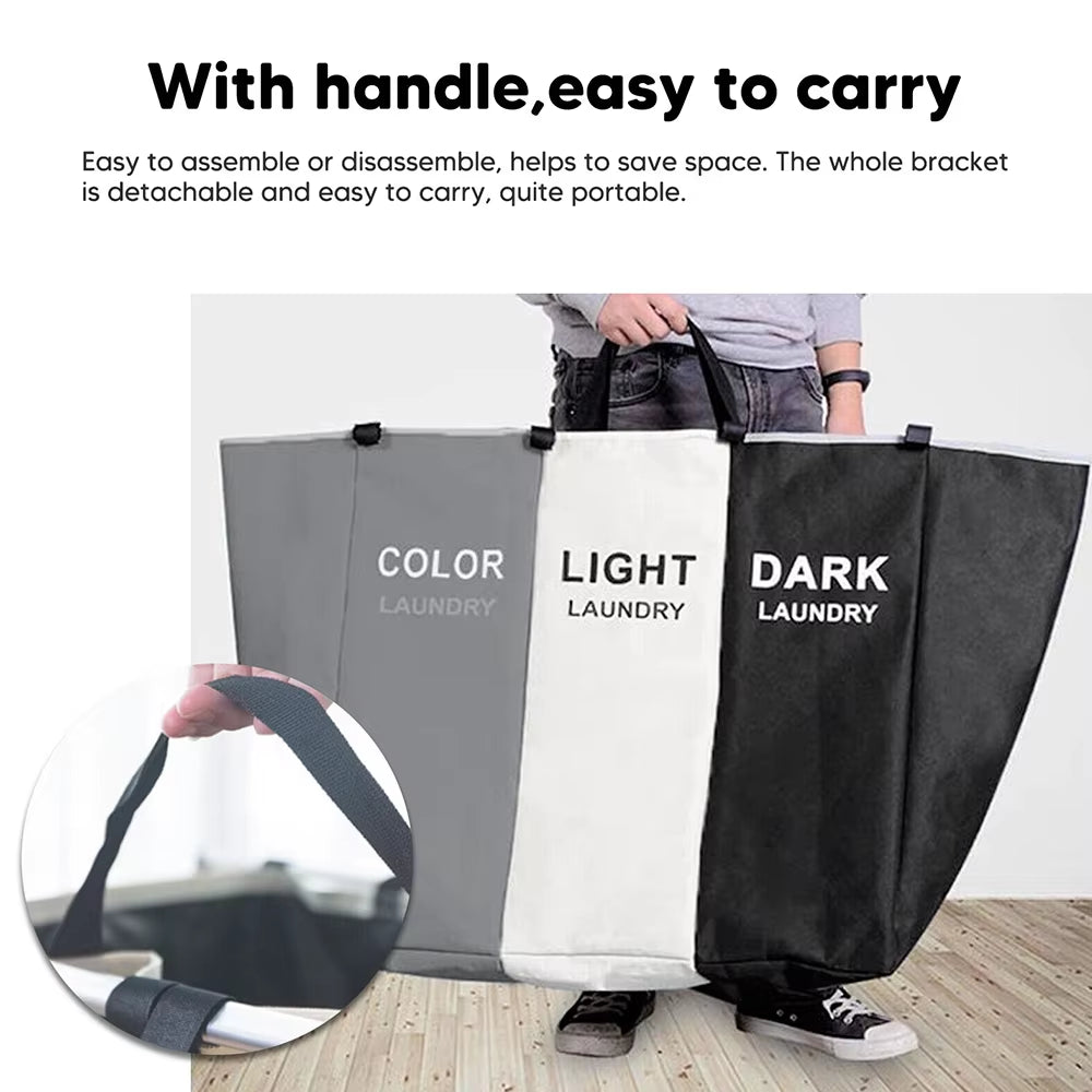 [UK Stock] Foldable Dirty Laundry Basket Home Large Dirty Clothes Laundry Hamper Storage Bag Clothes Storage Laundry Sorter Bin