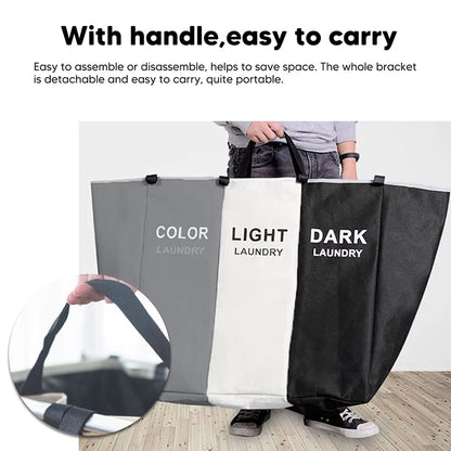 [UK Stock] Foldable Dirty Laundry Basket Home Large Dirty Clothes Laundry Hamper Storage Bag Clothes Storage Laundry Sorter Bin