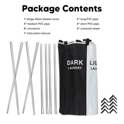 [UK Stock] Foldable Dirty Laundry Basket Home Large Dirty Clothes Laundry Hamper Storage Bag Clothes Storage Laundry Sorter Bin