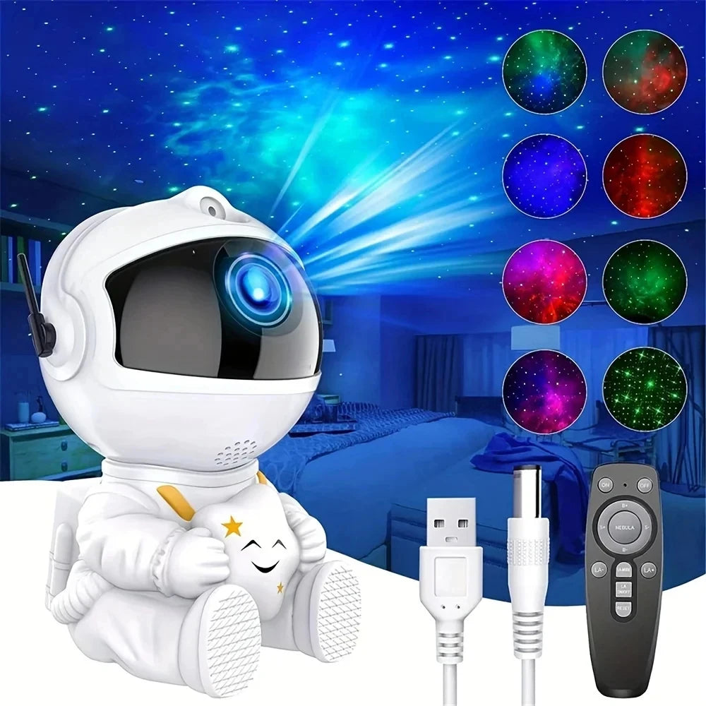 Galaxy Star Projector LED Night Light Starry Sky Astronaut Porjectors Lamp For Decoration Bedroom Home Decorative Children Gifts