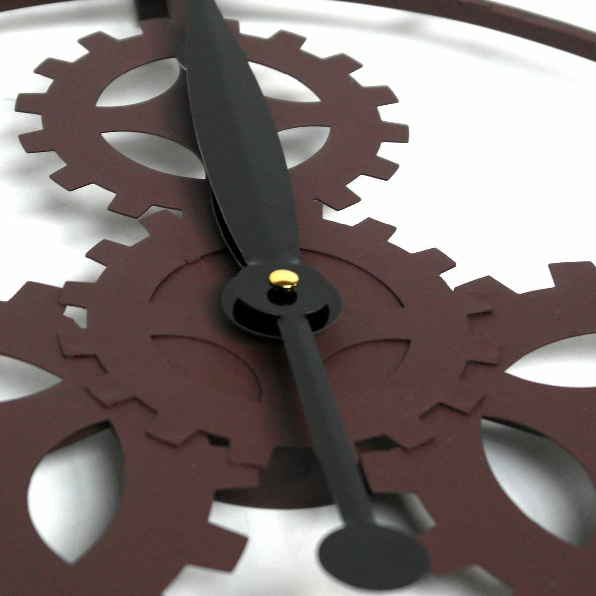 50Cm VINTAGE GEAR & COG DESIGN WALL CLOCK LARGE HOME ROMAN NUMERALS STEAMPUNK